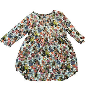 Happening‎ in the Present Sheer Floral Baby Doll Style Top Medium